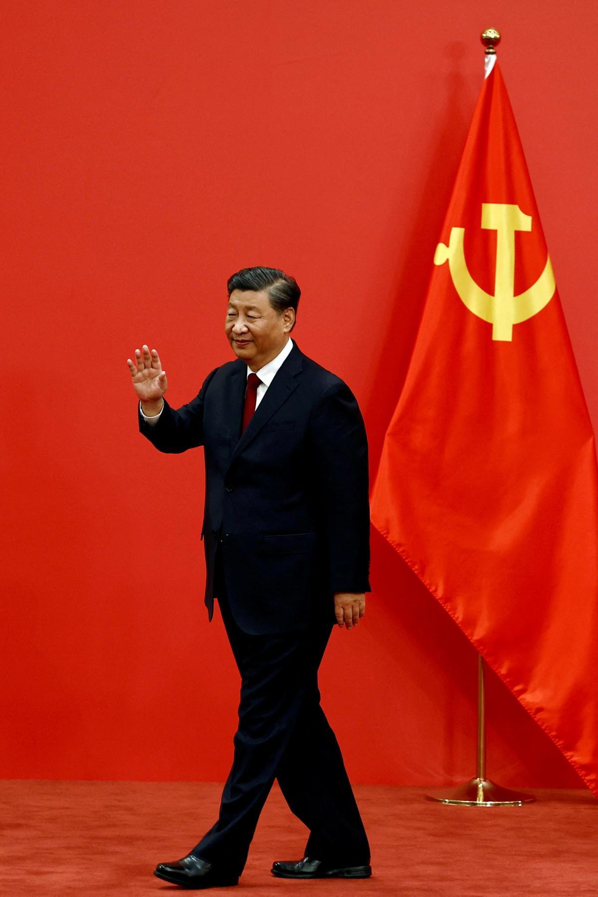 Xi Jinping durante el congreso del Partido Comunista chino.