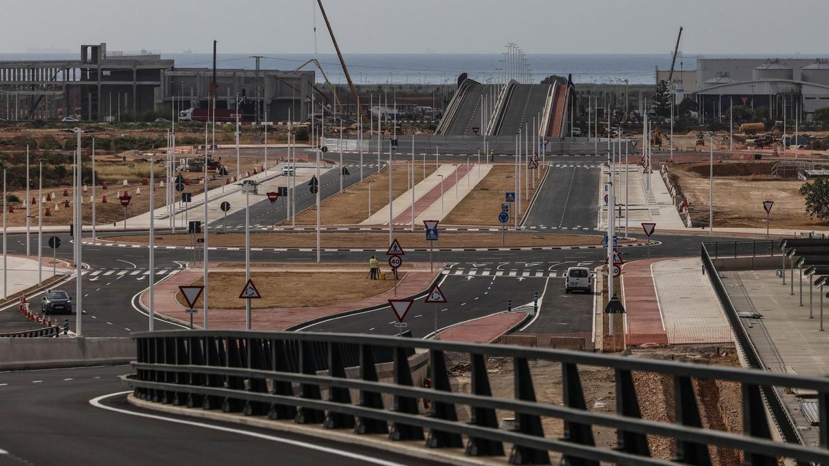 Obrras en Parc Sagunt, en una imagen de archivo.