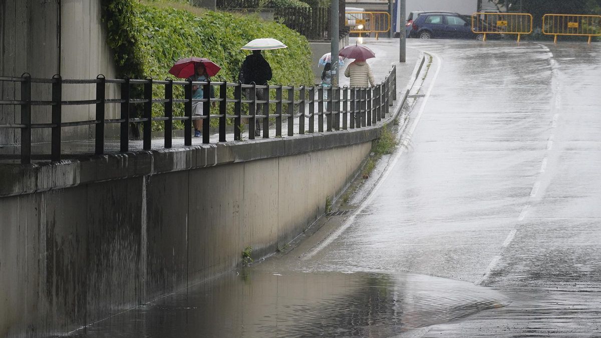 Una zona inundada per un episodi de pluges