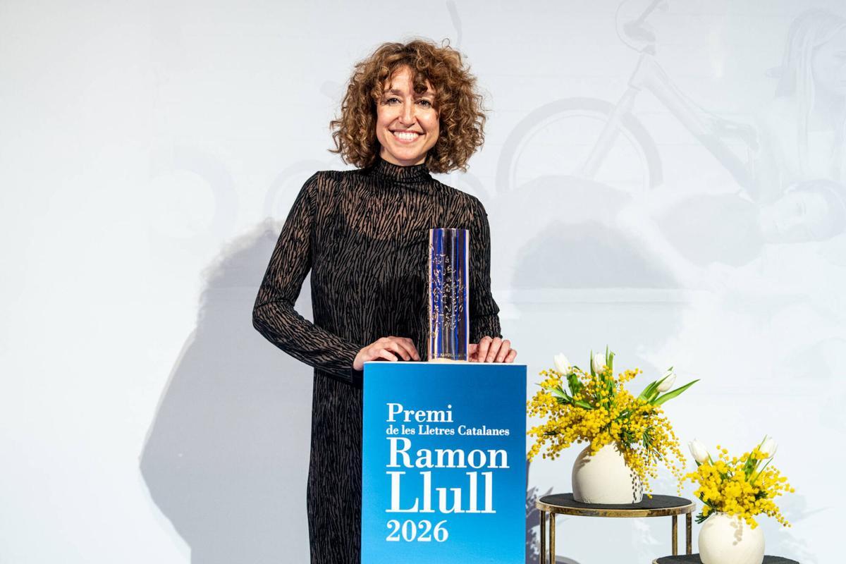 Agnès Marquès recoge el Premi Ramon Llull de les Lletres Catalanes.
