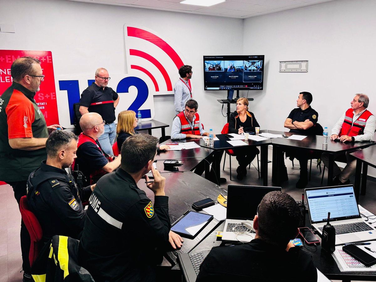 Reunión del Cecopi, la madrugada del miércoles 30 de octubre.