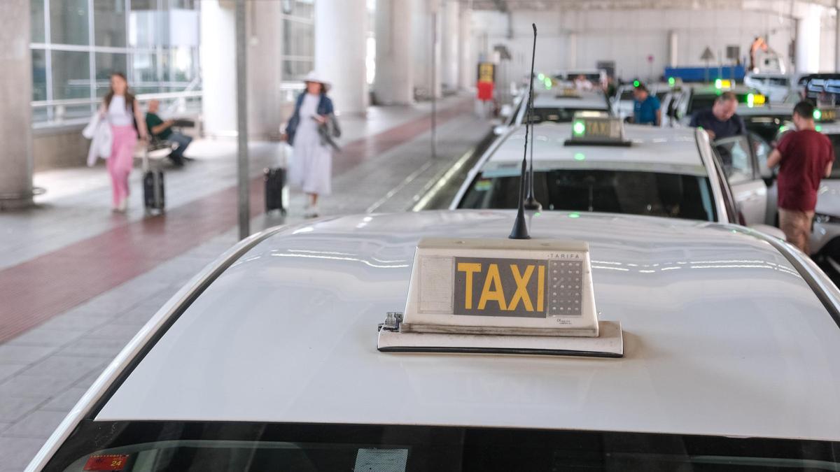 Un servicio de taxi en València en una imagen de archvio