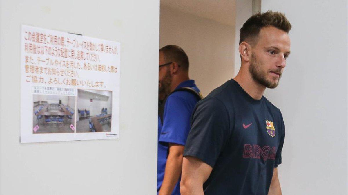 Rakitic compareció en rueda de prensa