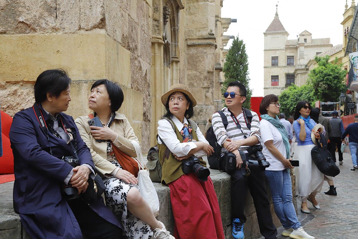 Los turistas tomán Córdoba en el Domingo de Ramos