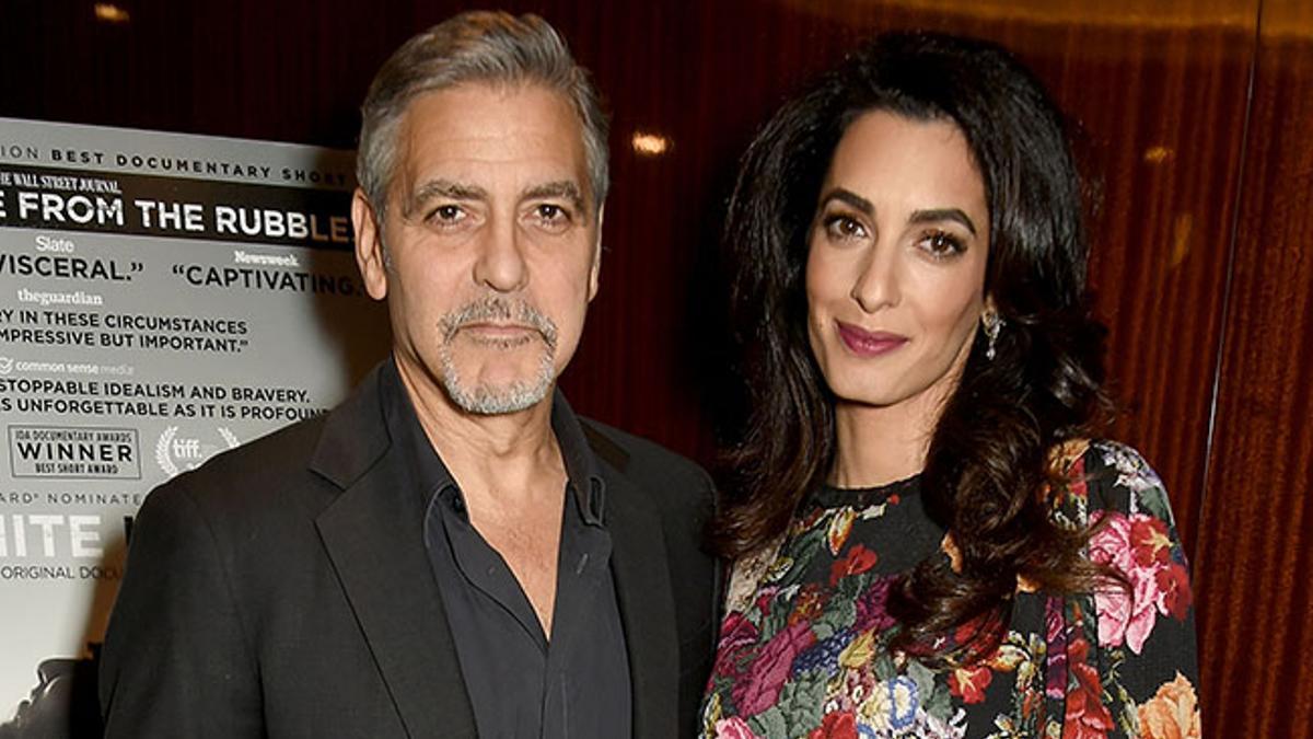 George y Amal Clooney en un evento de Netflix en Londres