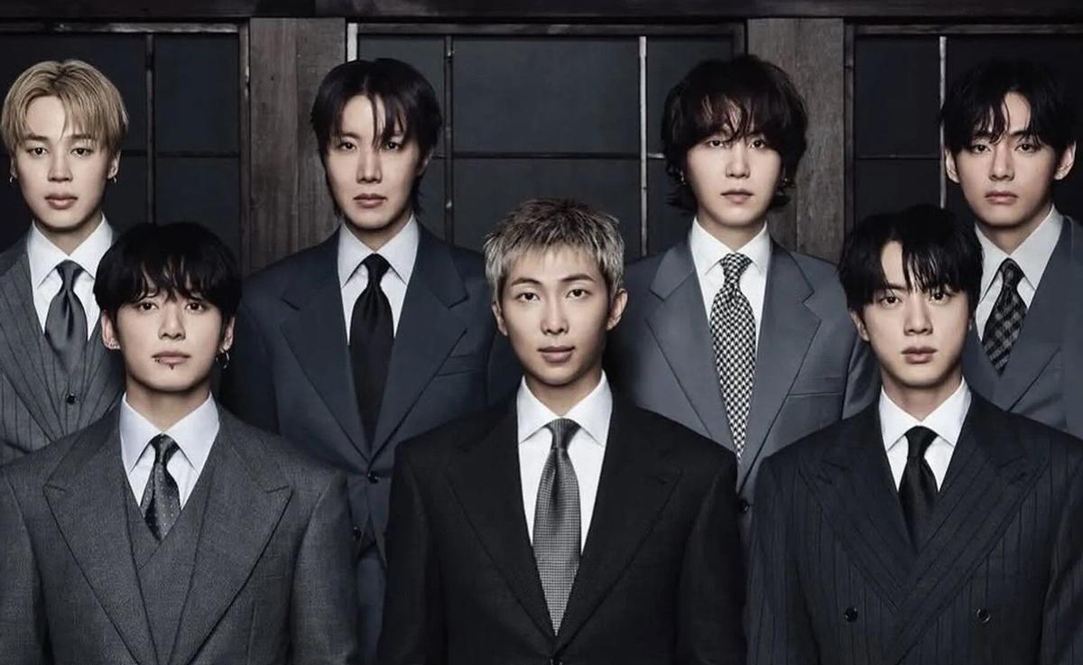 Los siete miembros de BTS. Los siete miembros de BTS. BTS