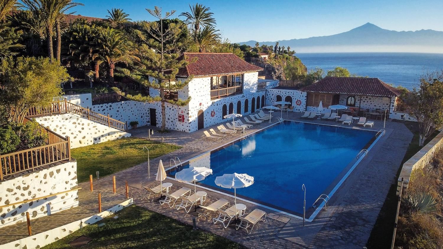 Vista aérea del Parador de La Gomera