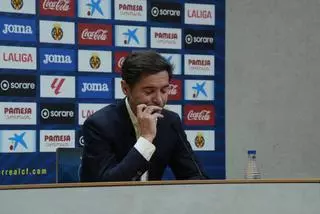 Marcelino en rueda de prensa tras la victoria del Villarreal
