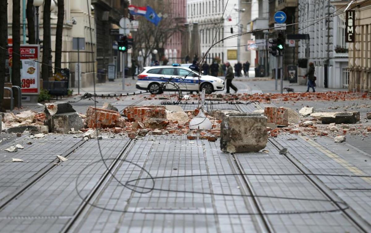 Destrucció a Zagreb per una sèrie de terratrèmols