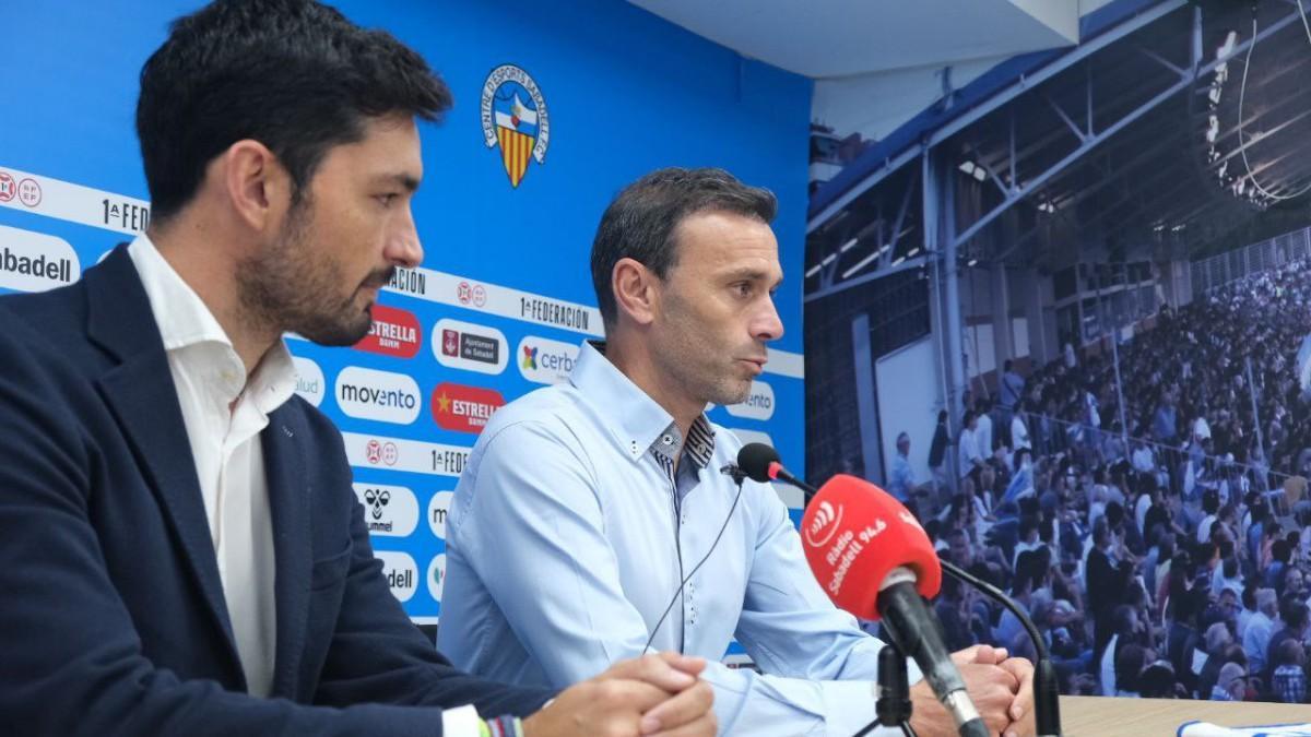 David Catalá, presentado como entrenador del Sabadell