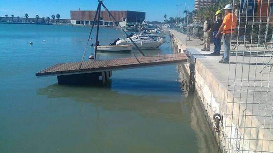 El mar se retira hasta 40 centímetros por unas altas presiones de récord en Castelló
