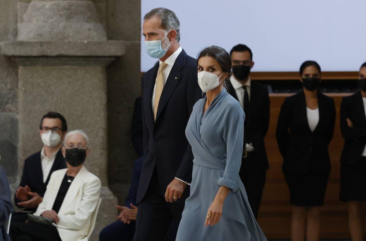 El rey Felipe VI y la reina Letizia durante la entrega de los Premios Nacionales de Cultura