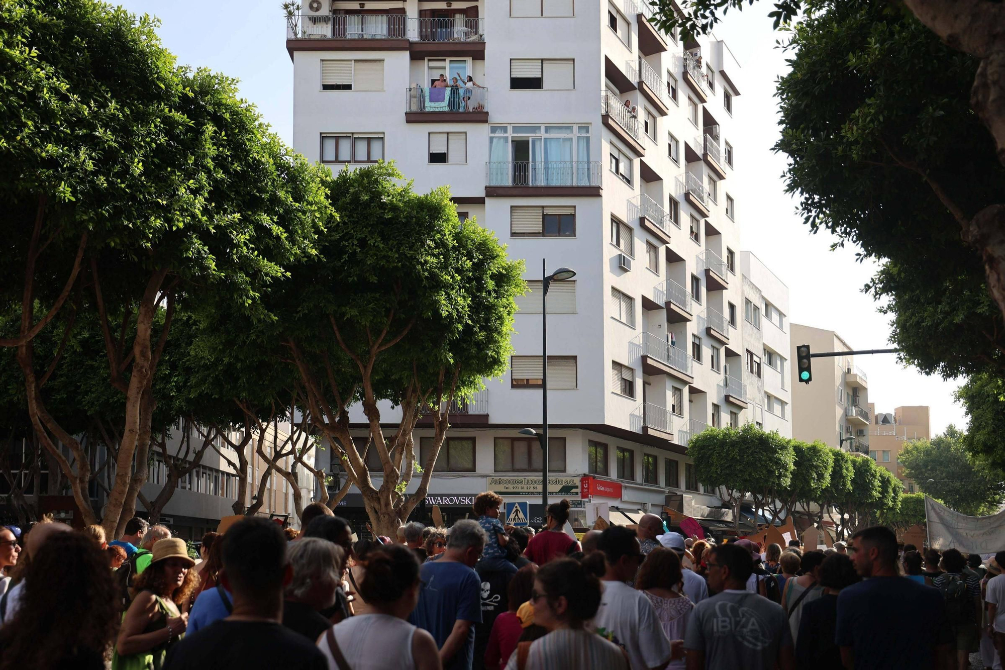 Manifestación contra la masificación turística en Ibiza