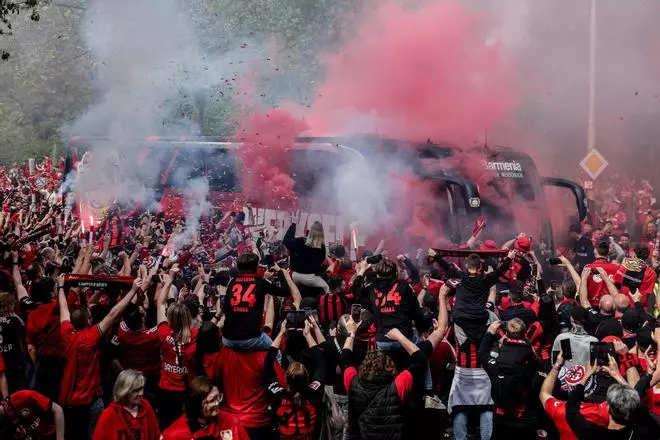 Bayer Leverkusen - Werder Bremen, el Bayer Leverkusen se proclama campeón de la Bundesliga, en imágenes