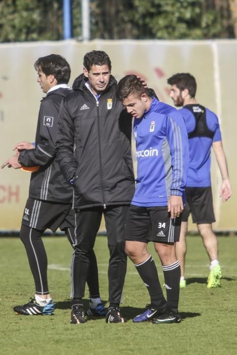 Entrenamiento del Real Oviedo en El Requexón