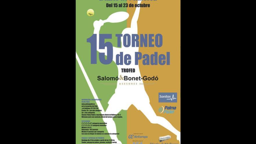 Cartel del Torneo de Pádel Diario de Mallorca