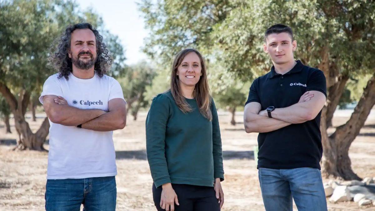 Equipo fundador de Calpech: Andrés Fullana, Blanca Calderón y Yuriy Budyk (CEO)