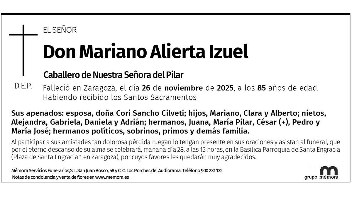 Mariano Alierta Izuel.