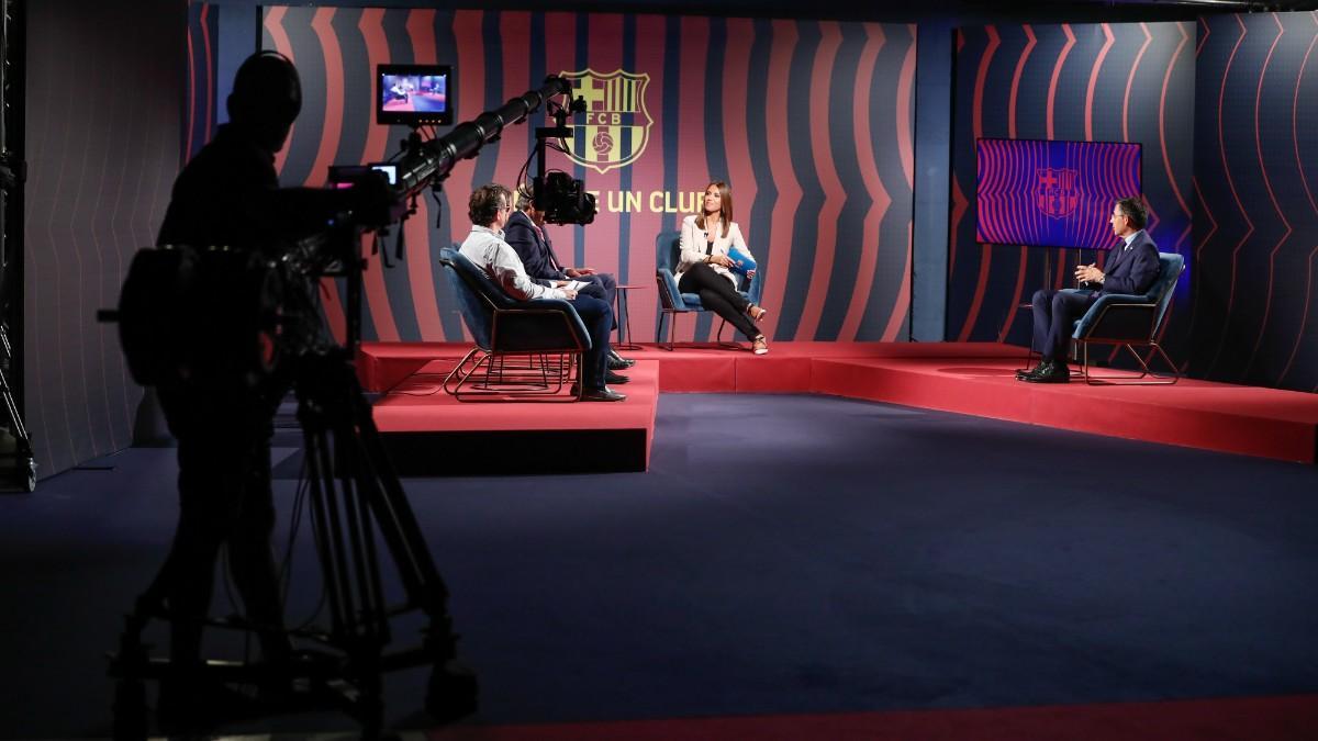 Un plató de televisión de Barça Studios