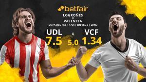 UD Logroñés vs. Valencia CF: horario, TV, estadísticas y pronósticos