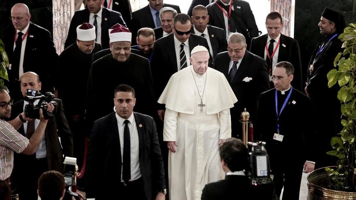 el papa francisco en Egipto.