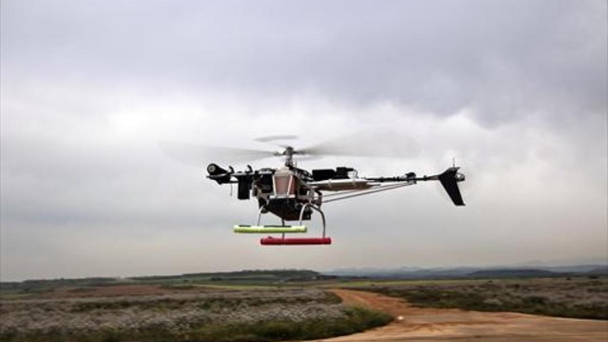 Uno de los drones que se exhibirán hoy en CosmoCaixa.