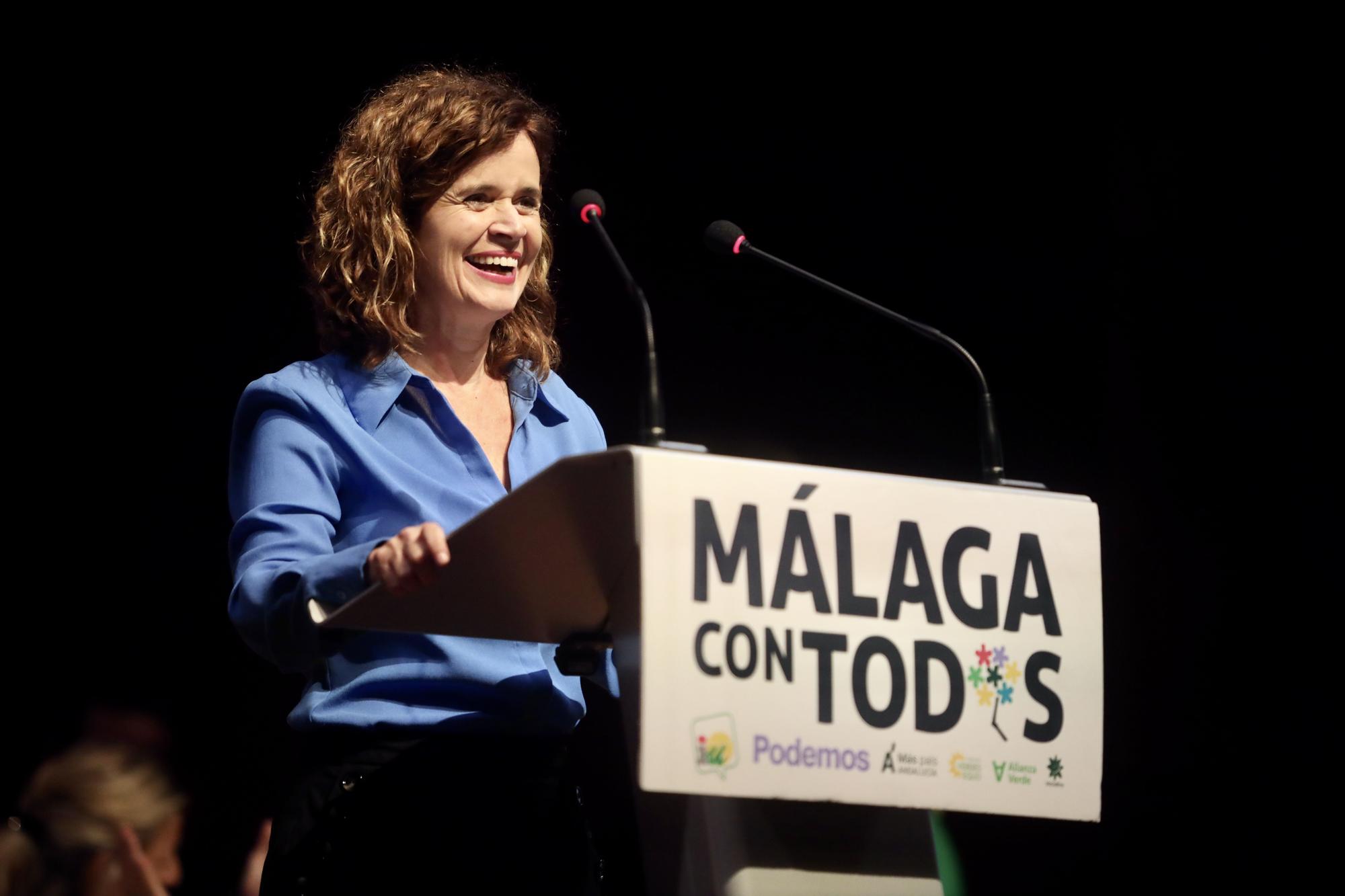 El mitin de 'Con Málaga', con Yolanda Díaz, en imágenes