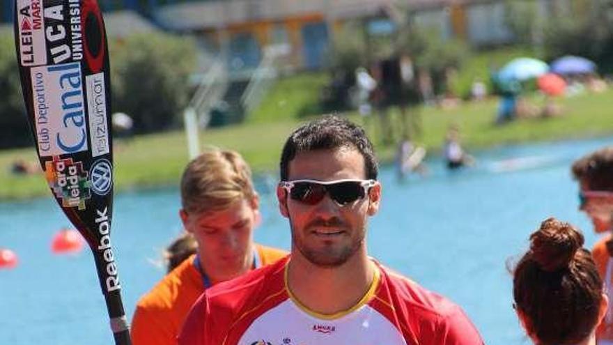 Saúl Craviotto, ayer tras ganar el oro en la final de K1 200.