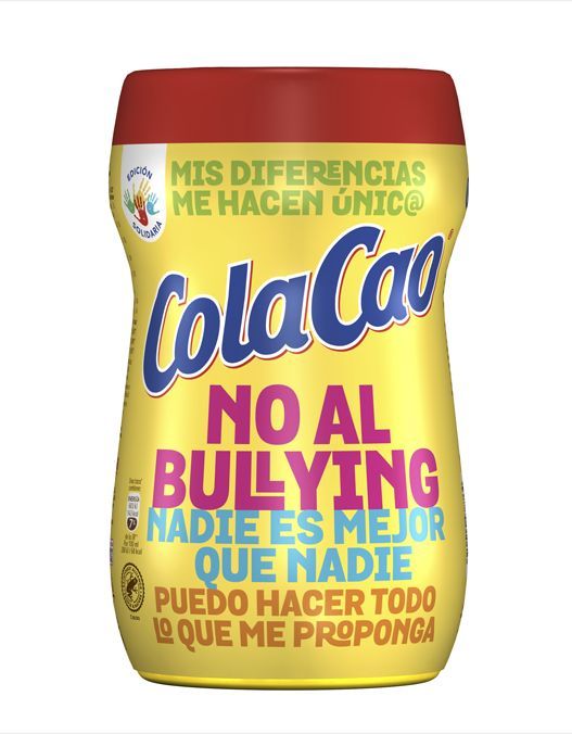 Envase de ColaCao contra el Bullying