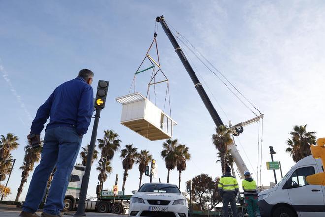 Los chiringuitos modulares llegan a la Malva-rosa