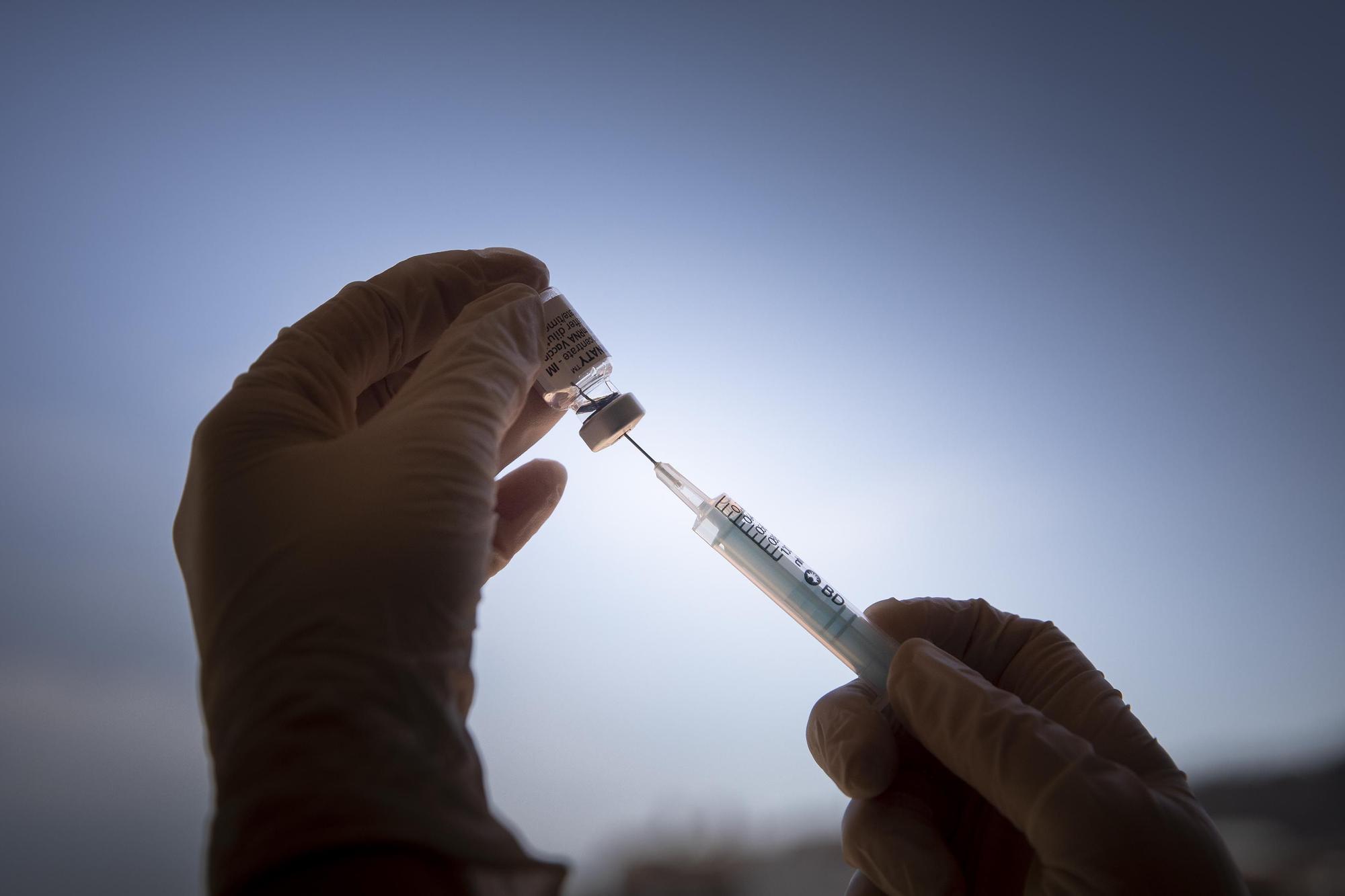 Vacunación contra el covid-19 en Barcelona el pasado mes de marzo.