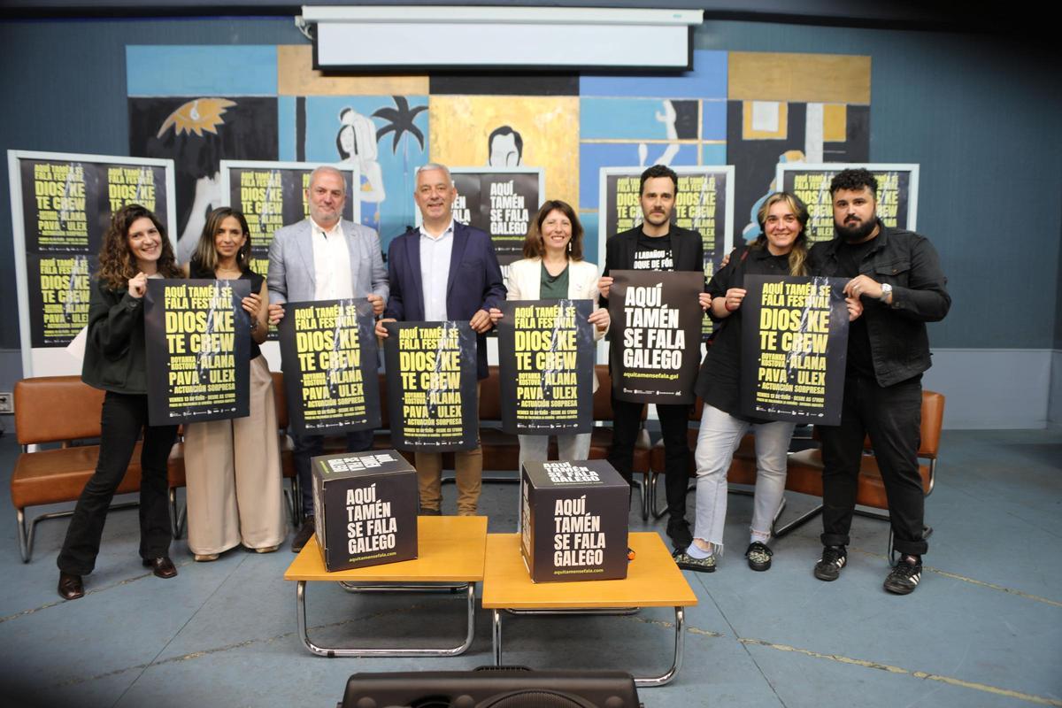 Presentación del festival 'Aquí tamén se fala'.