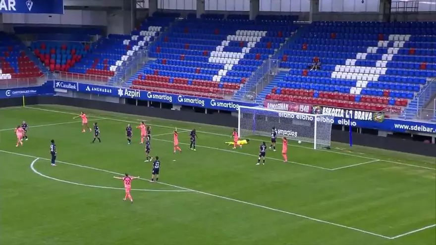 El primer gol de Clara Serrajordi con el primer equipo del Barça