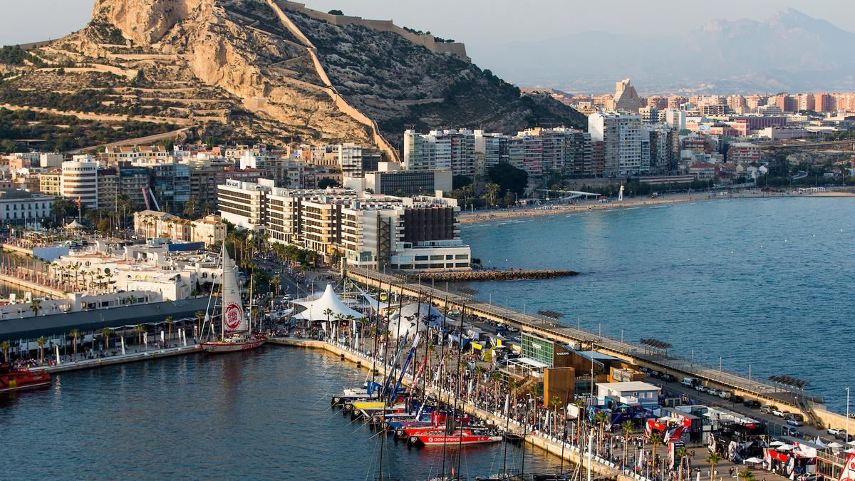 Vista aérea del Race Village en la edición de octubre de 2017