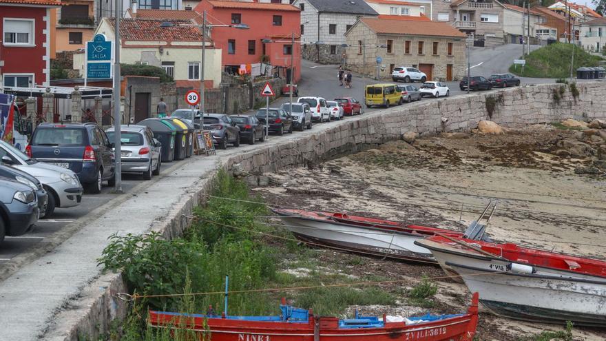 Estado actual de la pasarela de O Naval, en A Illa de Arousa.