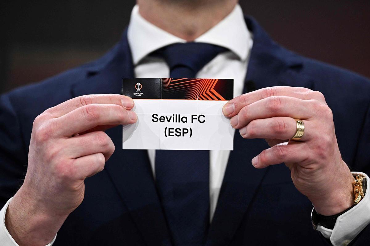 Papelito del Sevilla en el sorteo de la Europa League