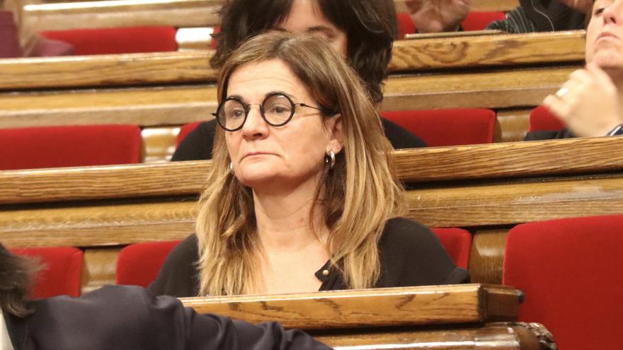 La diputada de Junts Cristina Casol durnat un ple del Parlament