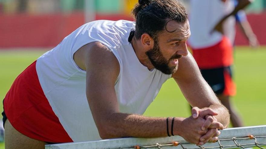 Muriqi, durante un entrenamiento.