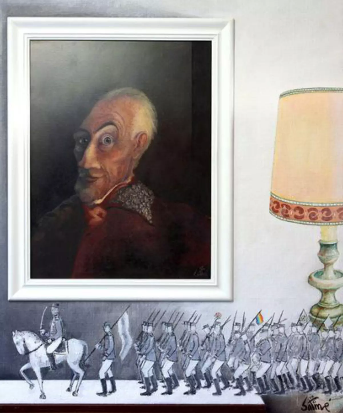 La obra pictórica de Paco Santomé llega a la clínica Dentalnova de Ourense