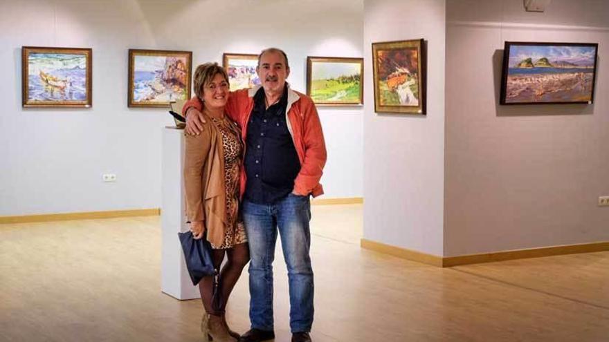 Fernández Campoamor expone su arte en Navia