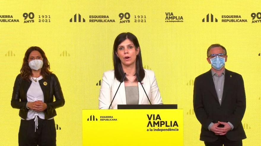 Marta Vilalta durant la seva intervenció.