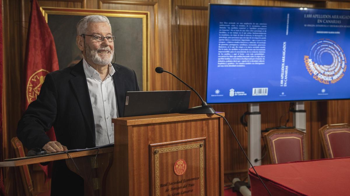 Francisco García-Talavera, en la Real Sociedad Económica de Amigos del País
