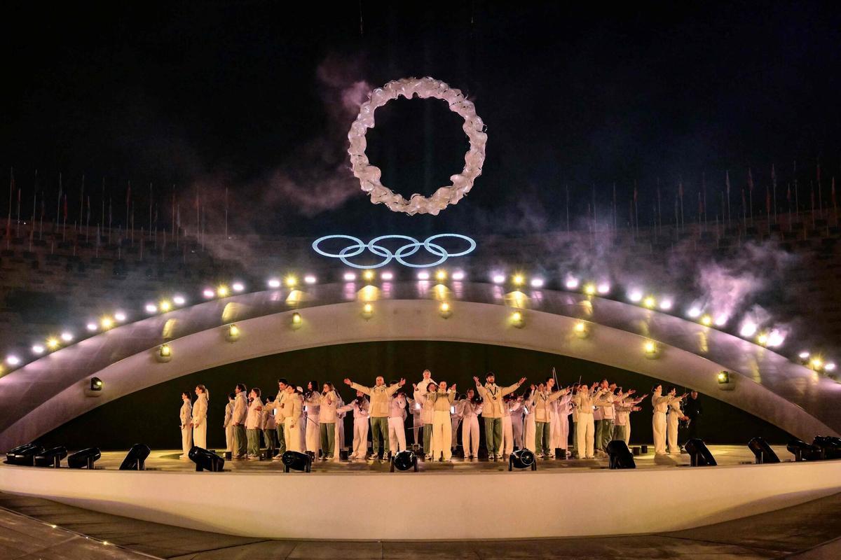Un momento de la ceremonia de clausura de este domingo.