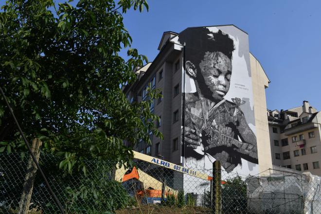 Las creaciones del V Cromático Mural Fest en Cambre