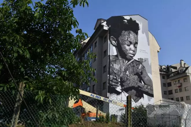 Las creaciones del V Cromático Mural Fest en Cambre