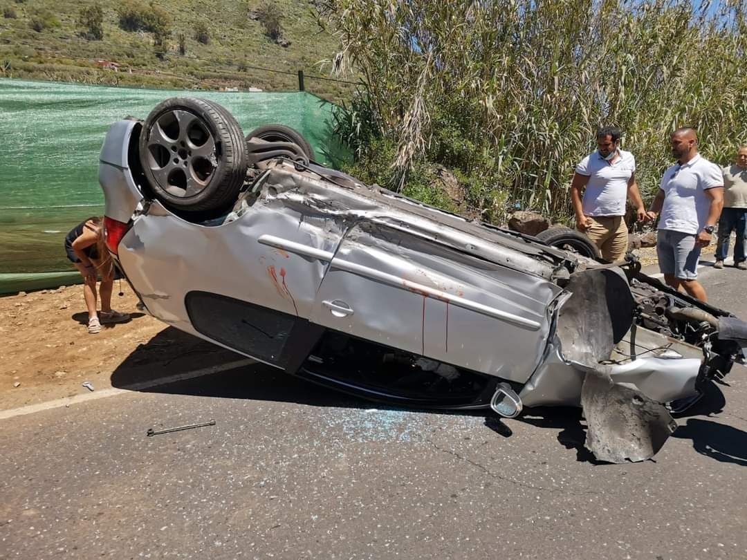 Vuelco en San Mateo