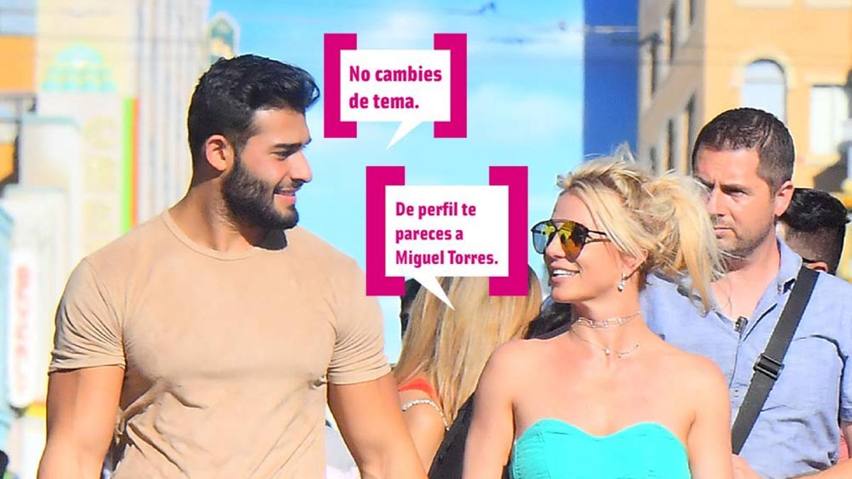 Britney Spears paseando con su novio