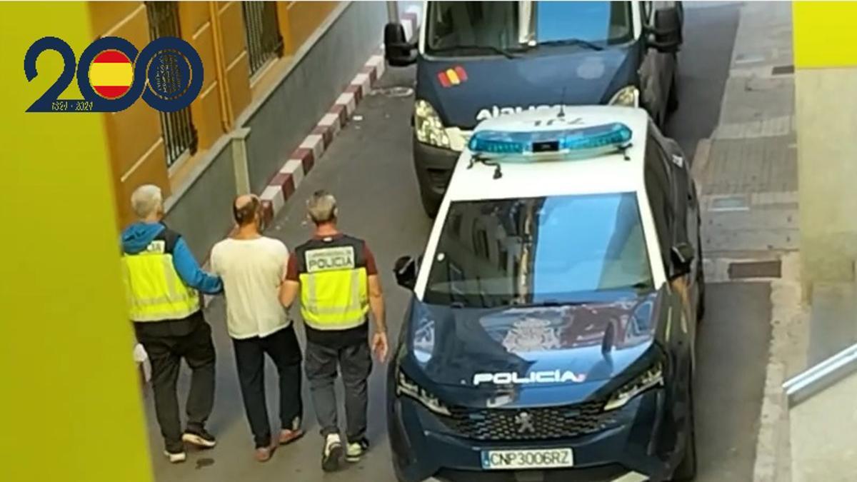 El detenido por acuchillar a un pensionista en Cartagena