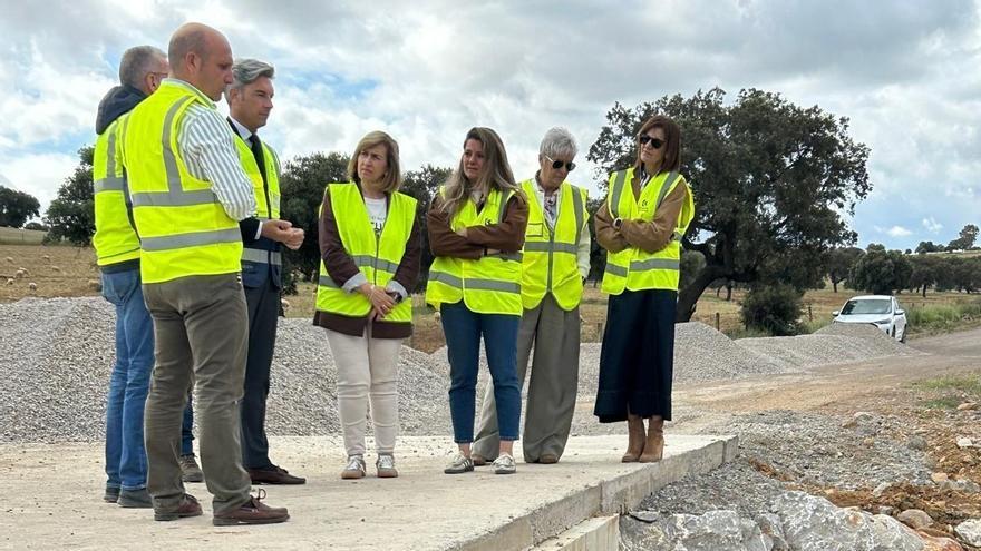 La Diputación de Córdoba mejora la carretera que une Peñarroya con La Granjuela y Valsequillo, que resultó afectada por el tren de borrascas