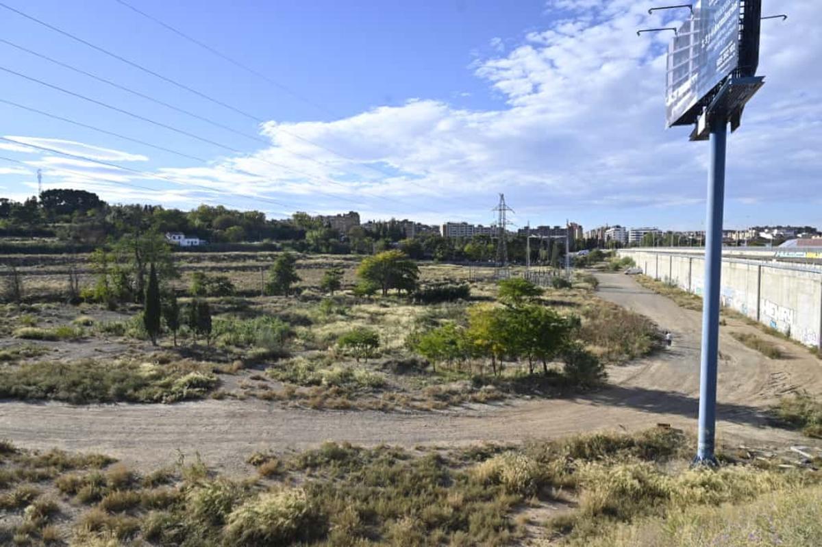 Terrenos junto a Tenor Fleta y el Tercer Cinturón donde se levantarán 809 pisos en los próximos años.